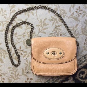 UGG brand cross-body leather purse with chain